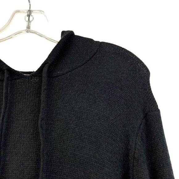 Cozy Co. Women’s Long Sleeve Hooded Midi Sweater Dress Black S New - Picture 4 of 9